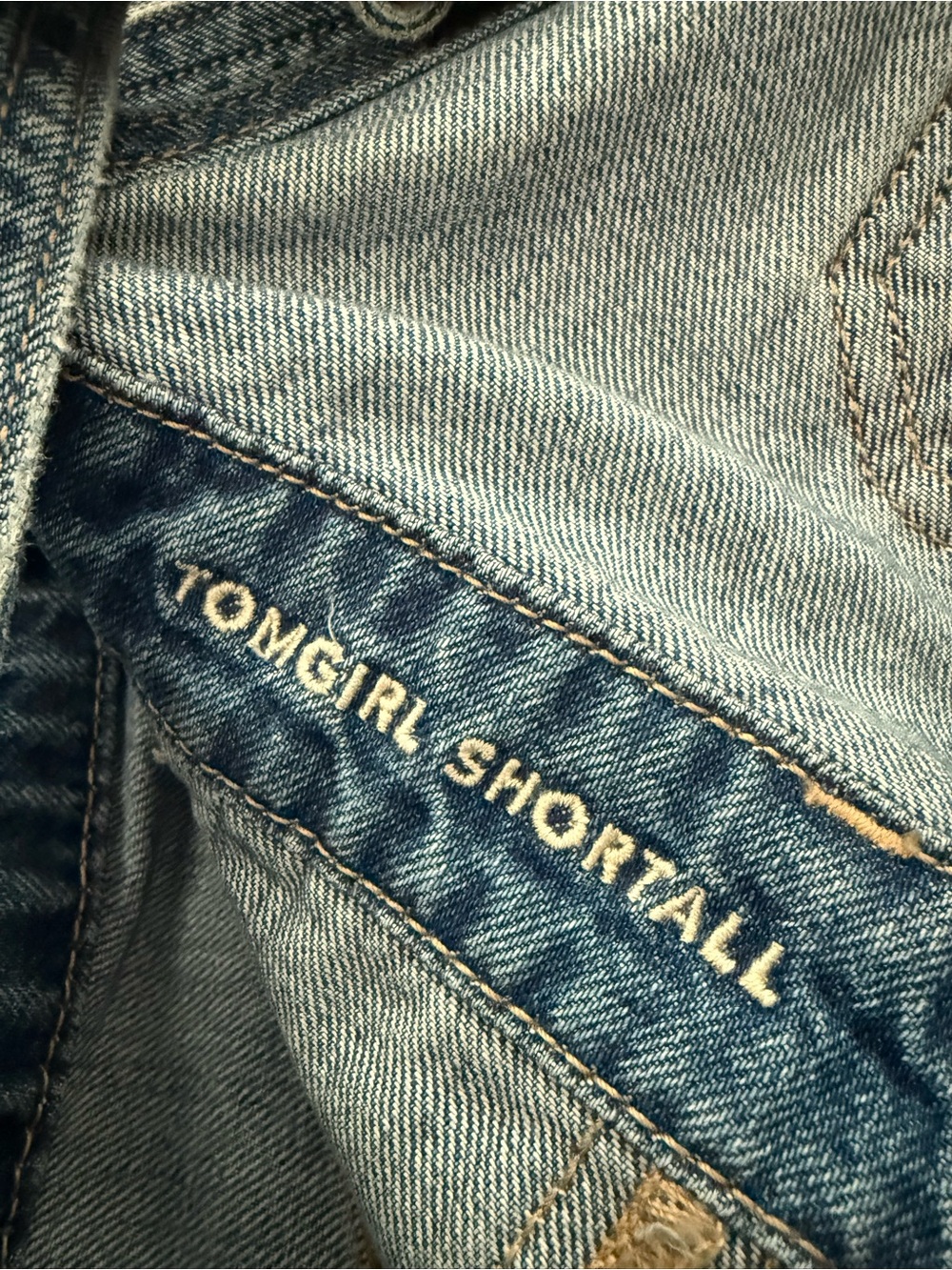 American Eagle Denim Overall Shorts - Size Small - Picture 4 of 6